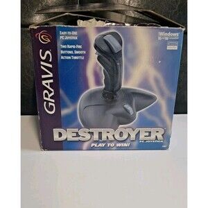 Gravis Destroyer PC Joystick Rapid Fire Buttons Computer Gaming 10501